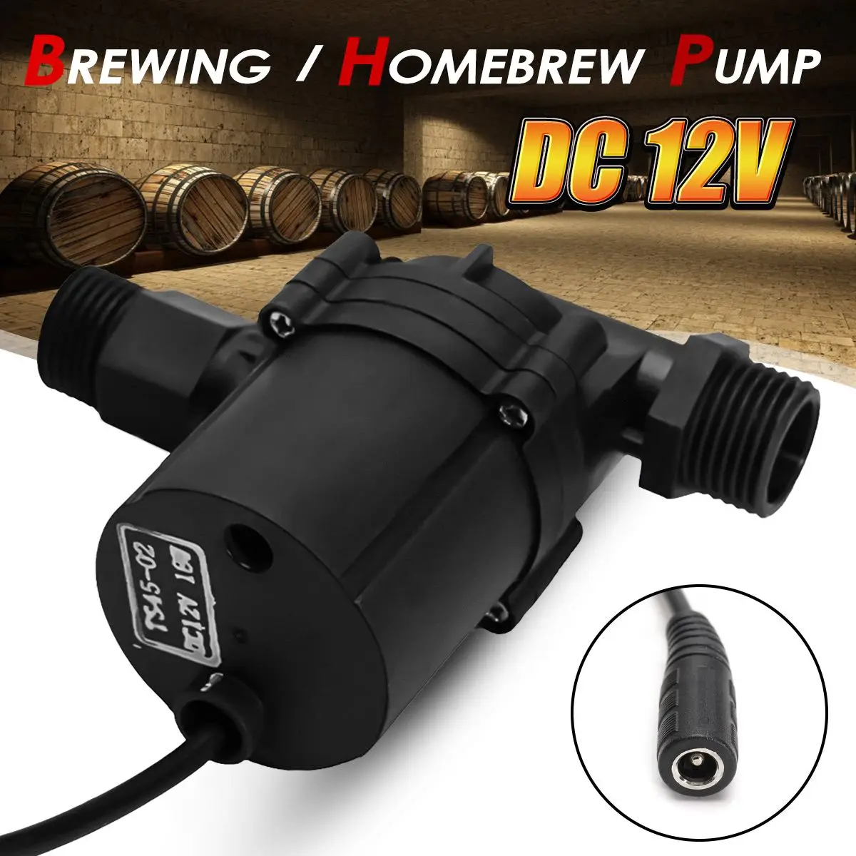 

Low Noise Durable Brewing Pump 12V 18W Homebrew Beer Circulation Brushless Water Pumps Home Brew Beer Pumps