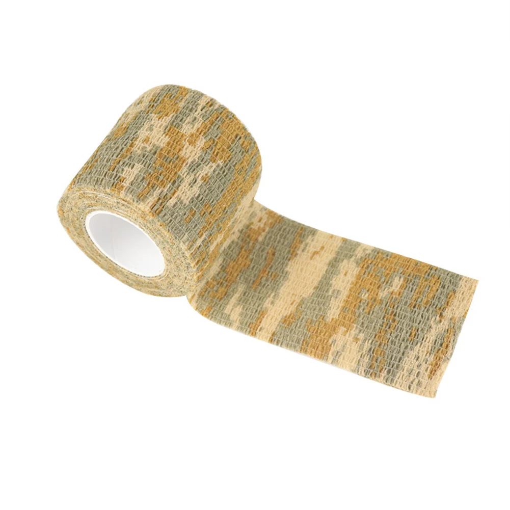 

1 Roll Self-Adhesive Non-Woven Camouflage Hunting Stretch Camo Stealth Tape Bandages Outdoor Hiking Camping Military Props