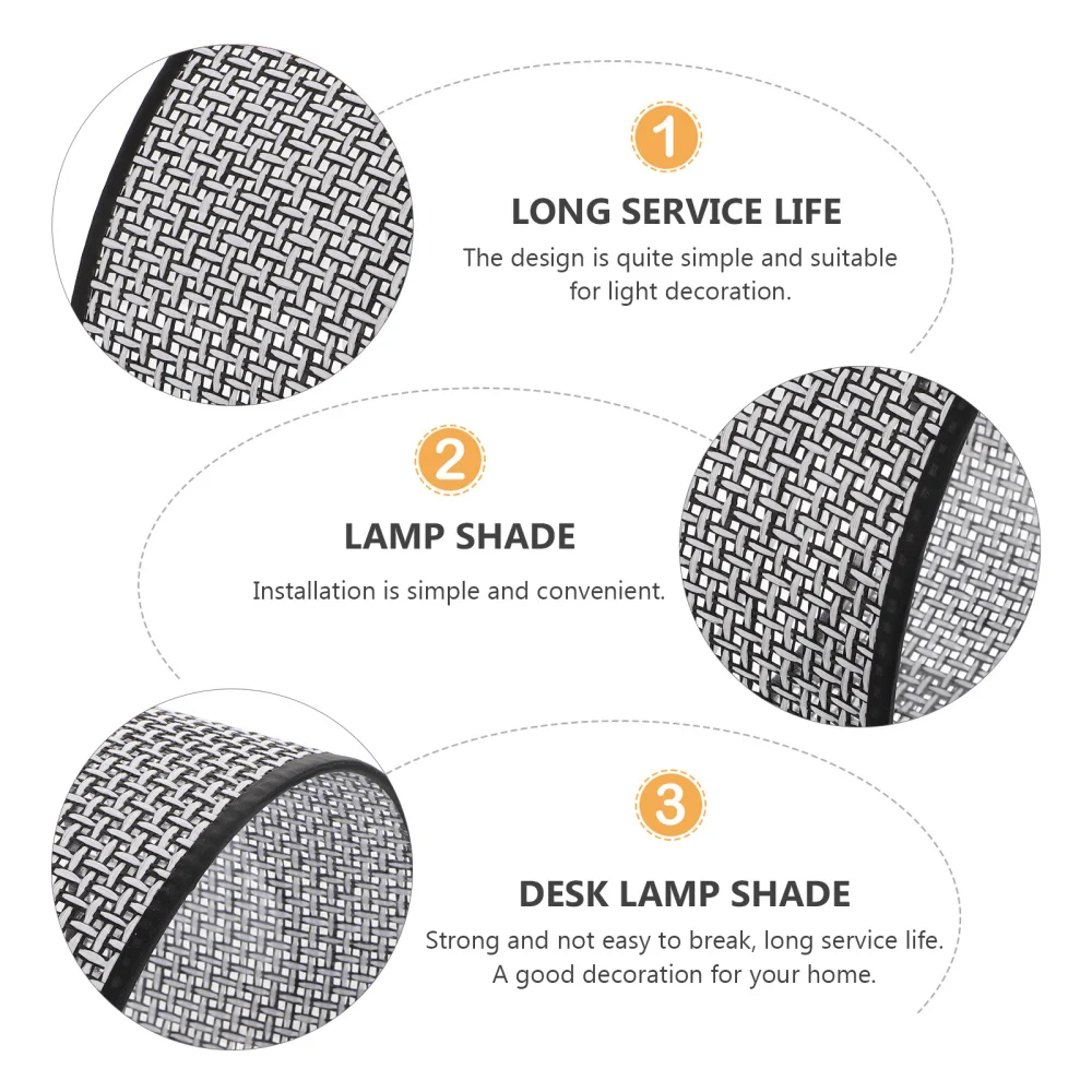 1 шт. современный абажур в деревенском стиле имитация ротанга Плетеная крышка