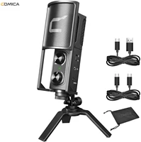 comica stm usb condenser microphone for usb type c smartphonecomputer studio recording microphone for live stream podcaster