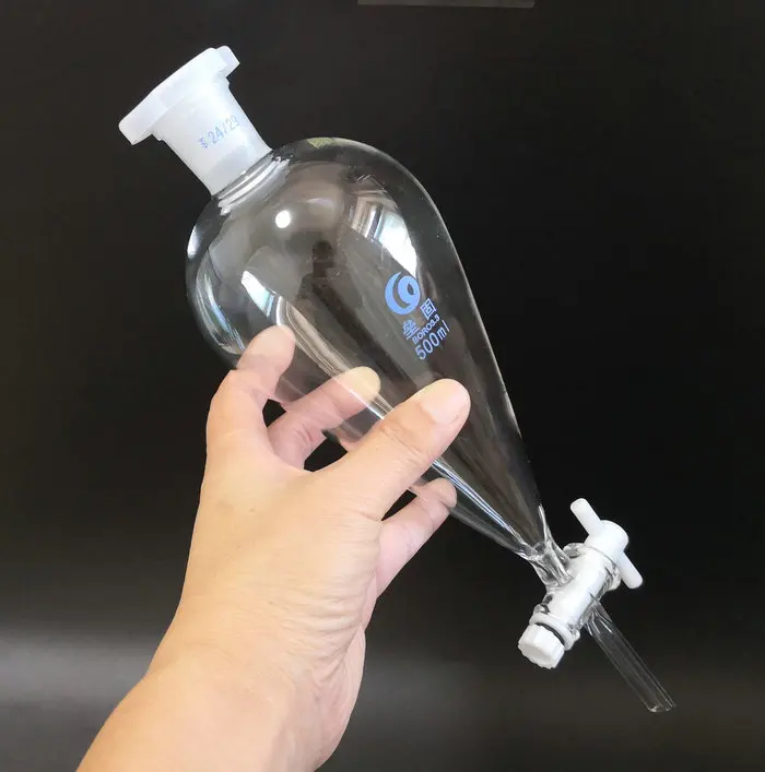 1 шт. 60 мл до 2000 грушевидная разделяющая Воронка стеклянная лабораторная посуда