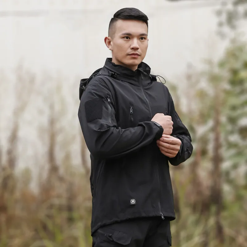 Fiyat Açık Taktik Ceket Erkekler Ordu Ceket Tüm Sezon Siyah Yeşil Haki Tek Renk Gömlek Kamp Yürüyüş Balıkçılık Seyahat Ordu