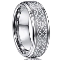 2020 fashion charm jewelry ring men stainless steel rings for men accessories vintage pattern silver color wedding band