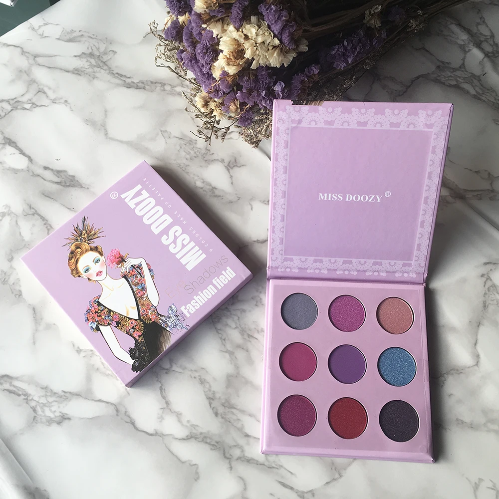 Тени для век 9 цветов матовые мерцающие макияж блеск красочные тени Палитра