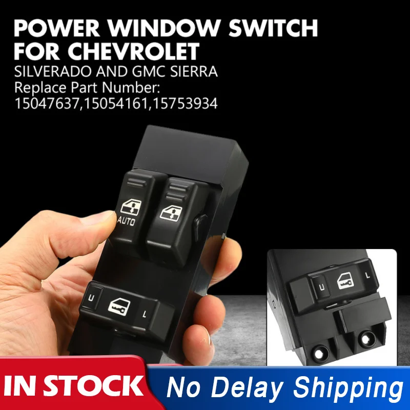 1 шт. передний левый главный выключатель питания боковой драйвер для Chevy Silverado GMC