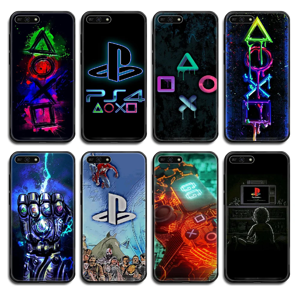 Игровая консоль чехол для телефона ps4 корпус Huawei Honor Mate 5 6 7 8 9 10 20 30 A C X Lite Pro черный