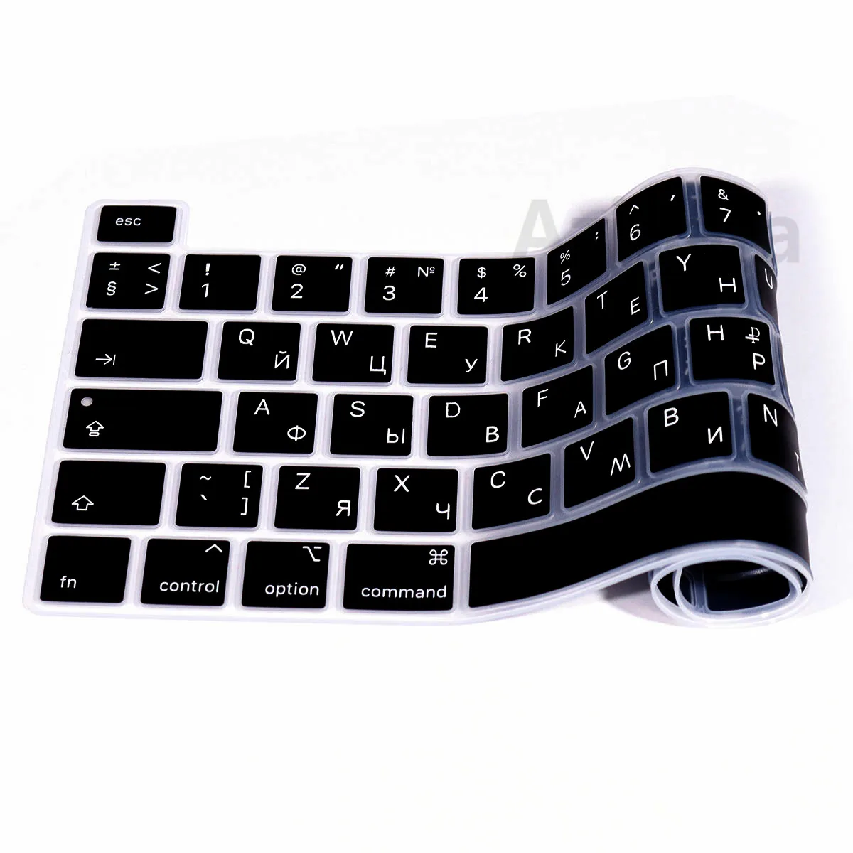 Черный кремний для Macbook Pro 16 A2141 ЕС США 13 2020 M1 чип A2338 A2251 A2289 Русский силиконовый