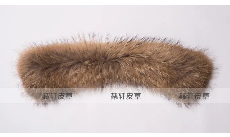 Зима 100% натуральный мех енота воротник и женские шарфы элегантное пальто свитер