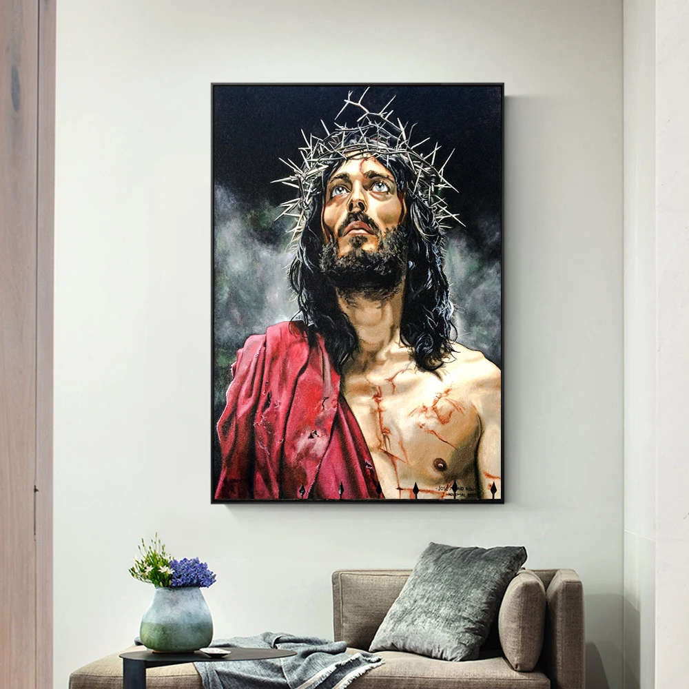 

Full Diamond 5D Diamond Painting Jesus Cartoon Oil Painting DIY Mosaic Diamond Art Cross Stitch Gift Home Decoration