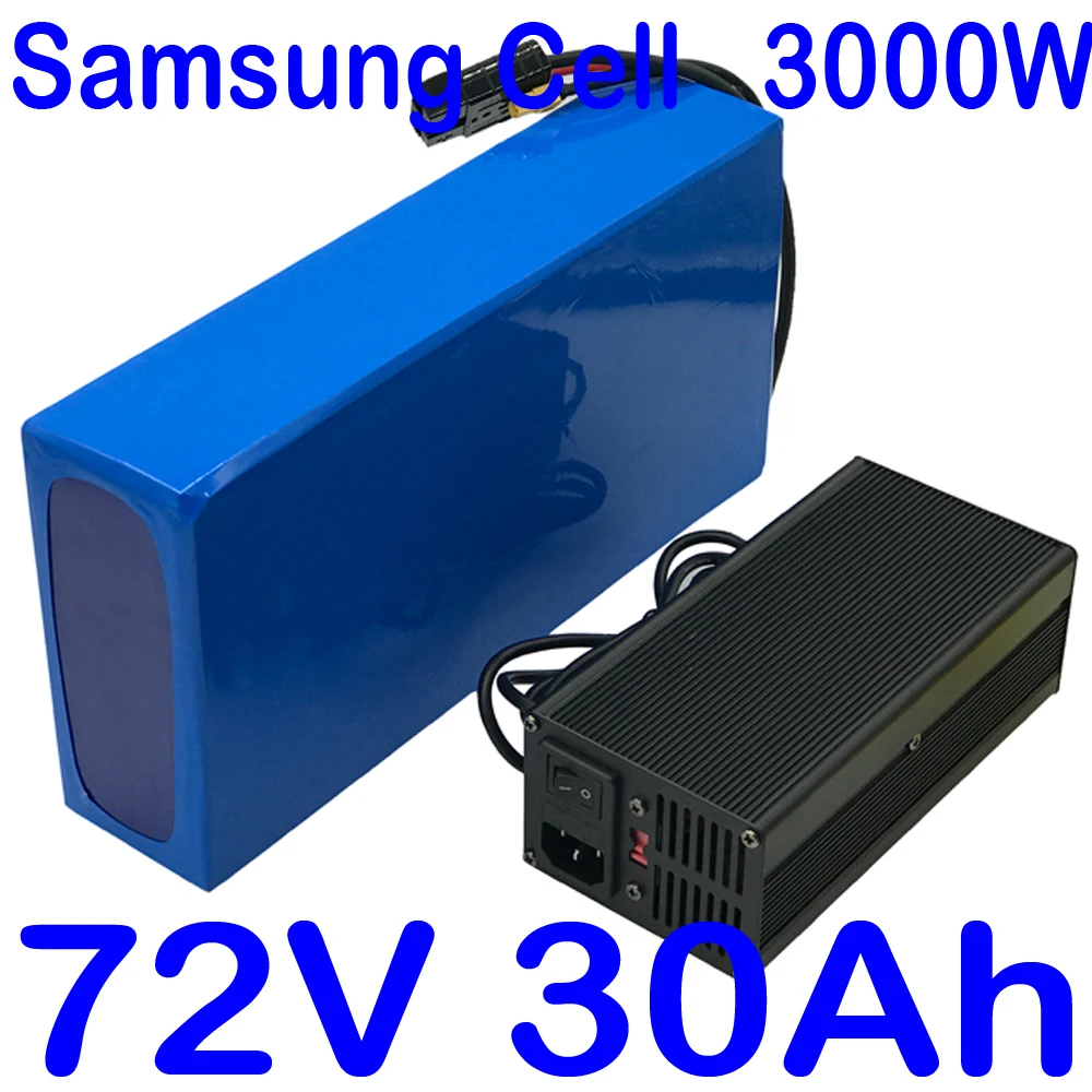 

ebike Battery 72V 2000W 2500W 3000W Electric Bike Scooter Battery 72V 20Ah 25Ah 30Ah 35Ah Lithium Battery Pack Use Samsung Cell