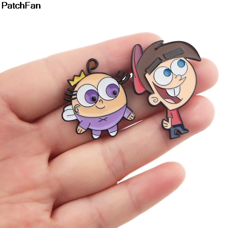 

20pcs/lot A3342 Patchfan Enamel Pin Cartoon Cute Brooch Lapel pin Denim Jeans shirt bag Punk jewelry gift for friends