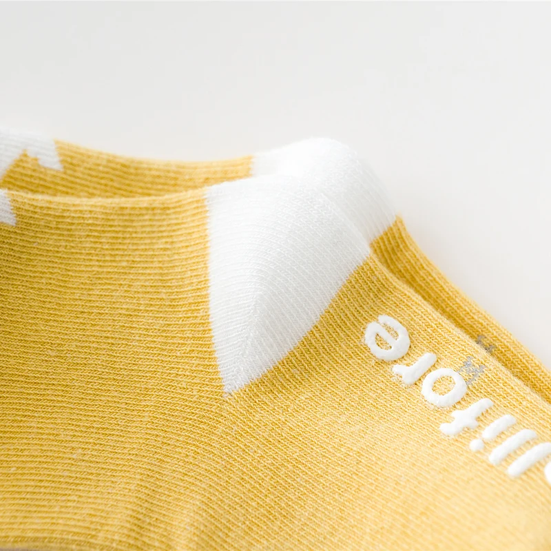 

Crimping Kids Socks Newborn Baby Boys Girls Spring Autumn Children Floor Non-Slip Pile Socks Printed Toddler Middle Tube Socks