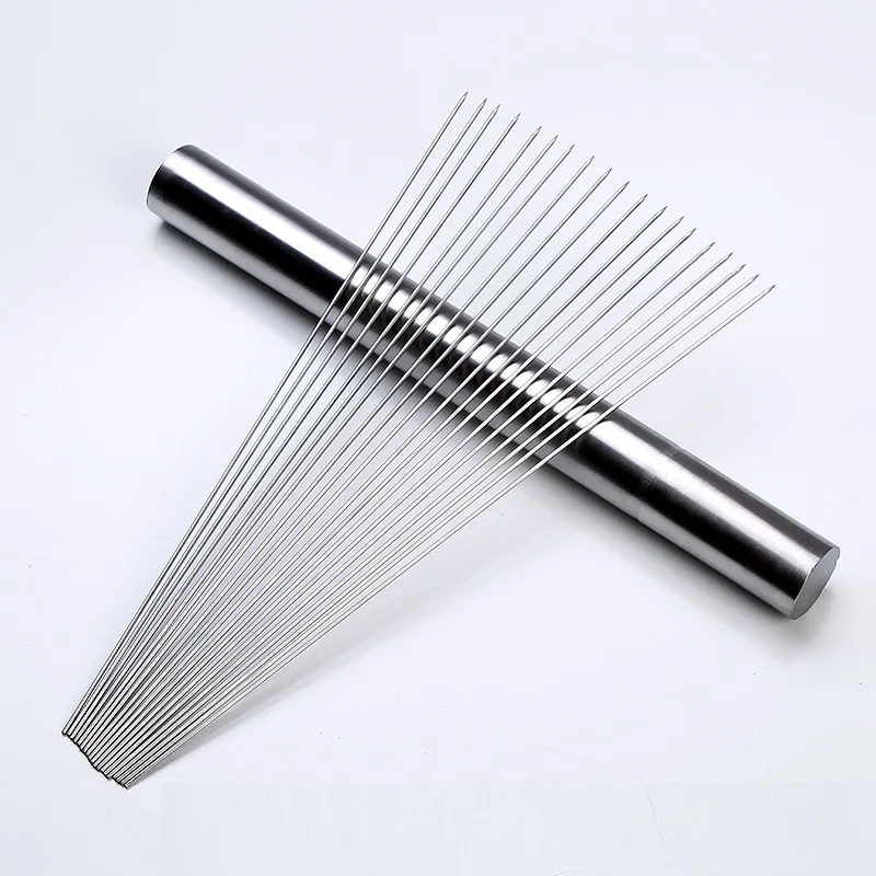 20 штук 40 см шампур для гриля и барбекю Нержавеющая сталь антипригарным 2 5 мм Игла