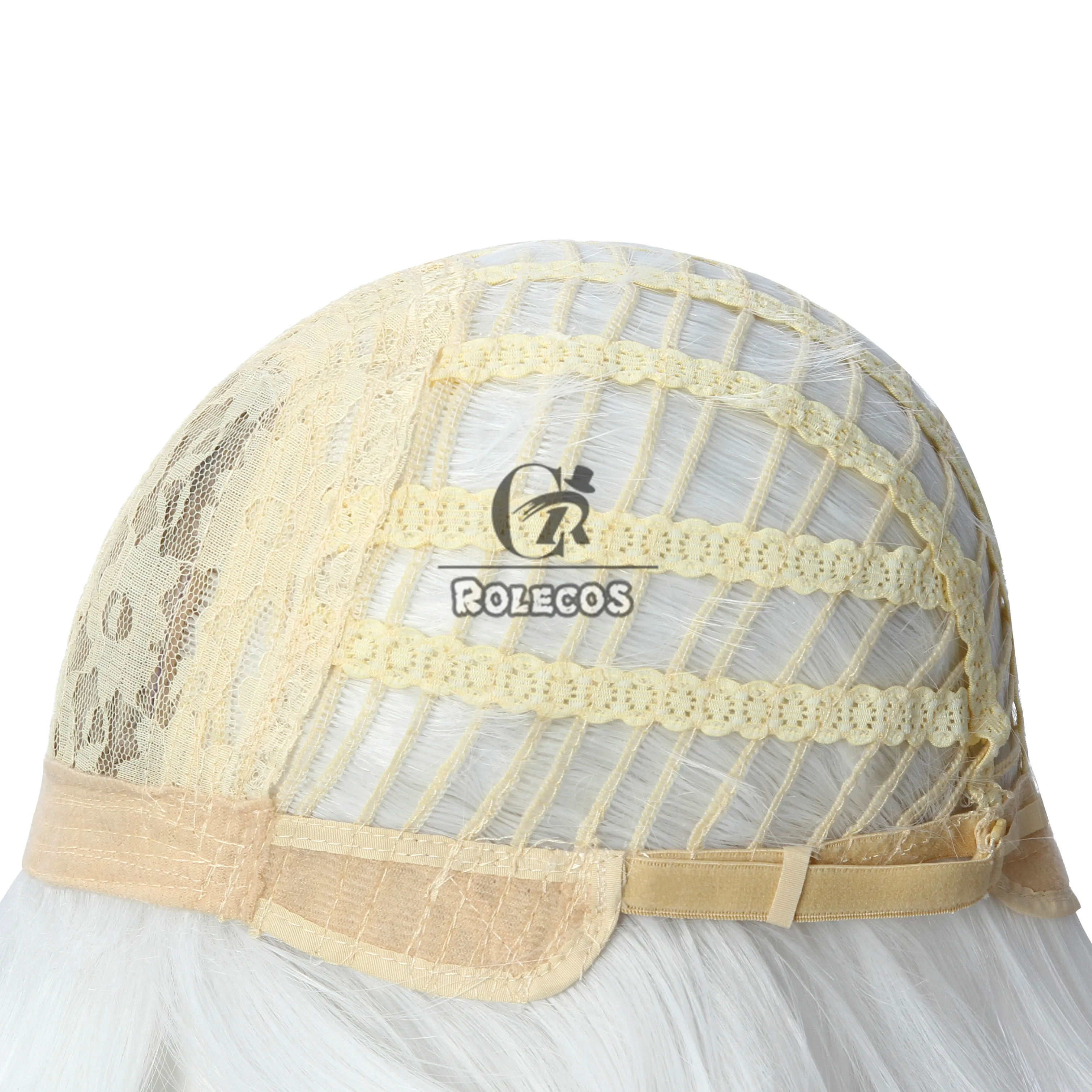 ROLECOS NieR RepliCant Kaine Cosplay Wig Sliver White Braided Wigs with Bangs Synthetic Hair Heat Resistant