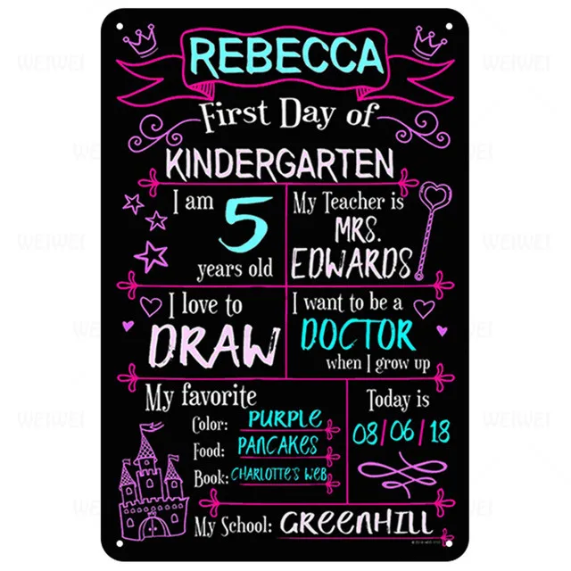 Флуоресцентный жестяной знак для бара