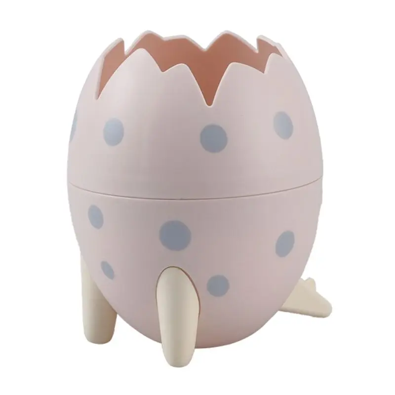 

Cute Round Dinosaur Egg Plastic Pen Holder Organizer Pencil Pot Container