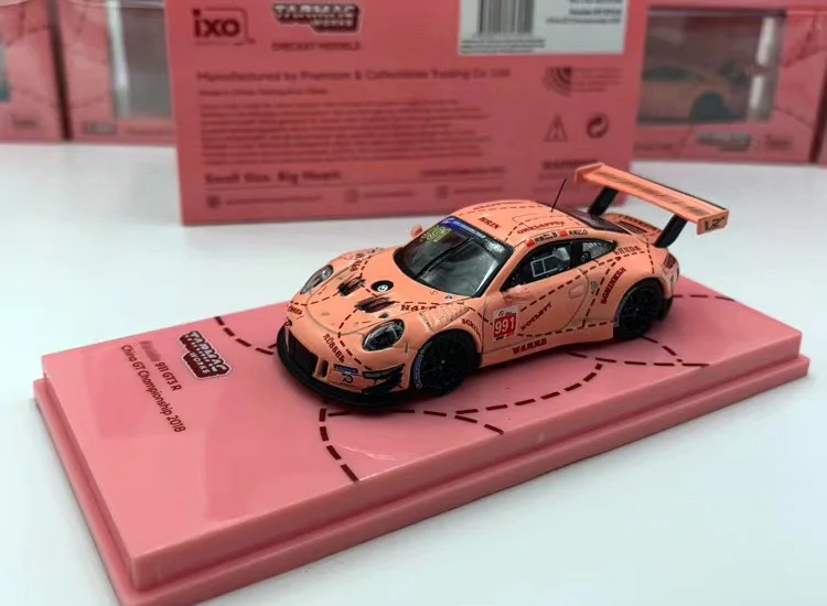 Tarmac Workcars 1:64 Porsche 911 GT3 R PINK PIG 991 Коллекционная машина|Наземный транспорт| |