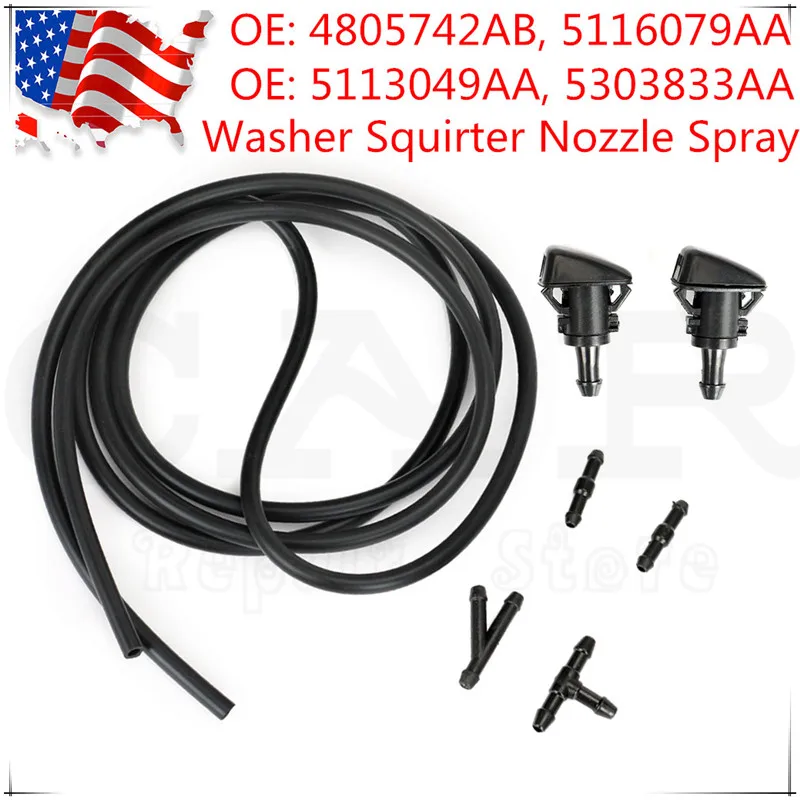 

BS19040705 4805742AB Замена для Jeep для Dodge Chrysler ОЗУ Омыватель лобового стекла сквиртер сопло распылитель 55077460AA