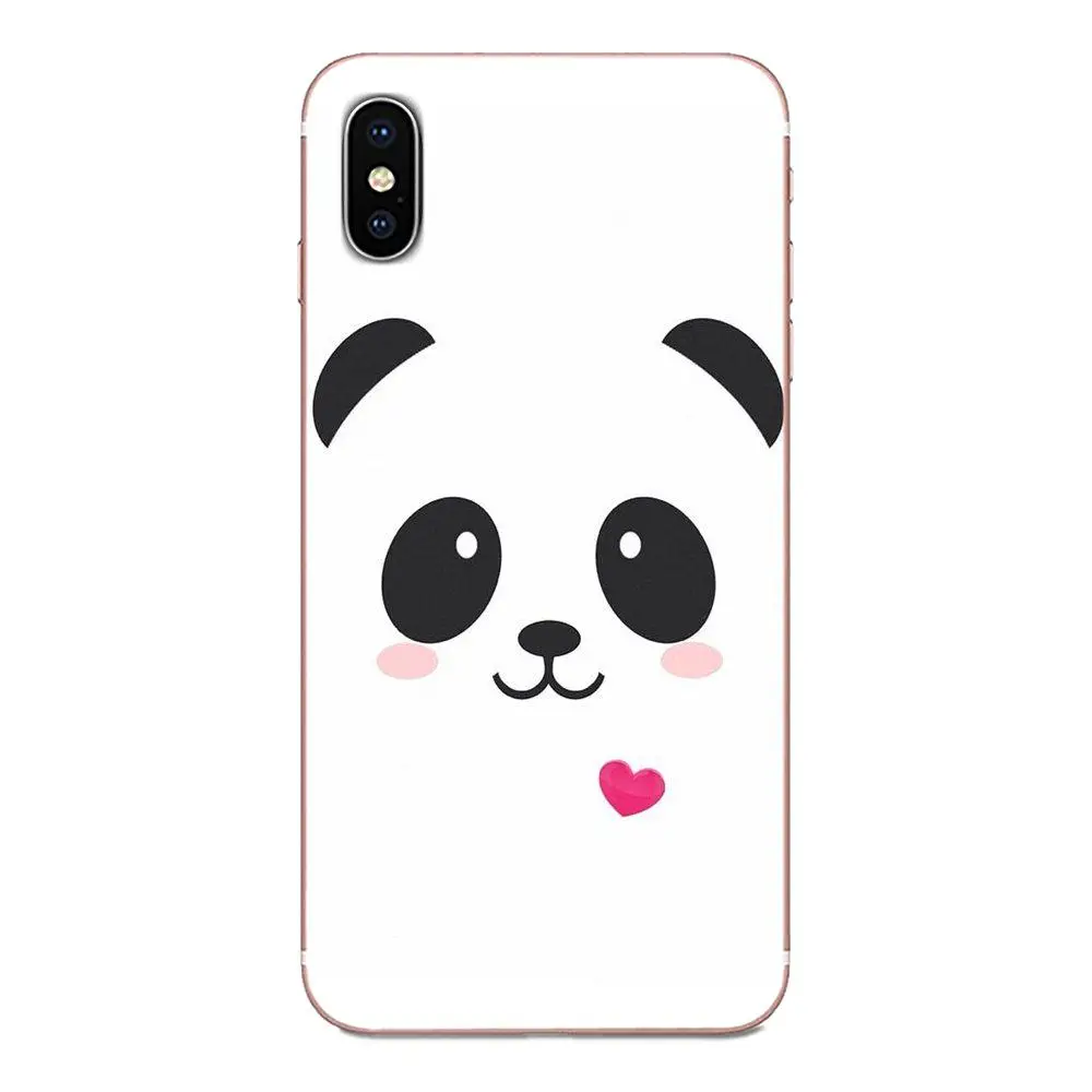 Милый мультфильм животных панда Черный Белый для Sony Xperia Z Z1 Z2 Z3 Z4 Z5 compact Mini M2 M4 M5 T3 E3