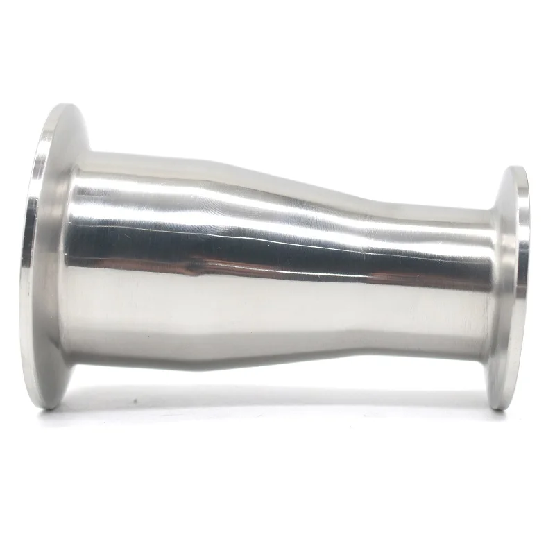 

OD 19mm-102mm Reducer SS304 SS316LStainless Steel Sanitary Ferrule 50.5-119mm Concentic Pipe Fitting Tri Clamp