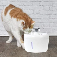 cat water fountains pet drinking fountain for dogs and kitten automatic circulation filtration water dispenser with night mode