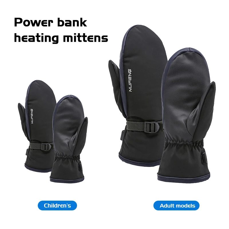 

Full finger Heated Gloves Mittens Touch Screen Waterproof Windproof Electric heating Mitten Gloves Mens Womens Warm
