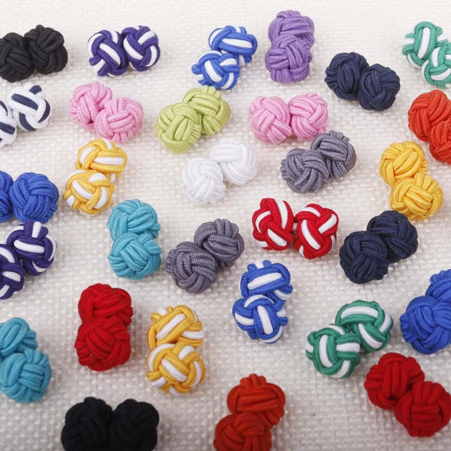 Linbaiway запонки с двумя веревками и узлом новинка смешанные плетеные эластичные