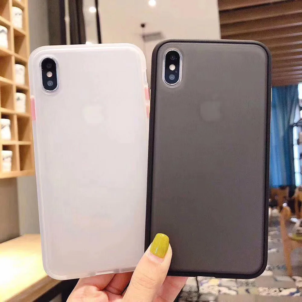 Frosted Phone Case For iPhone 11 Pro 6 6s 7 8 Plus X XS MAX XR Full Protection Matte Simple Antishock Back Cover Dustproof Plain | Мобильные