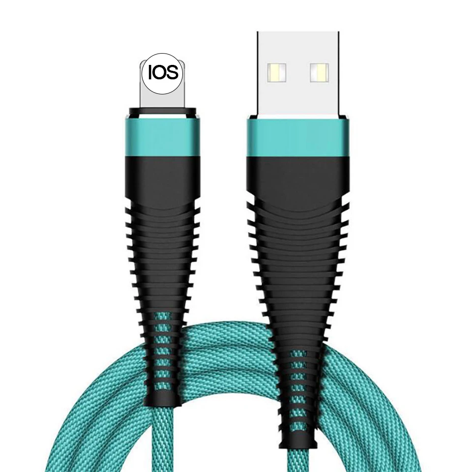 Mint Green Usb-кабель для Apple iPhone Xs max Xr X 8 7 6 plus 6s 5 iPad 1 м кабели быстрой зарядки Шнур зарядное устройство для мобильного телефона USB кабель для синхронизации данных - Цвет: Mint Green
