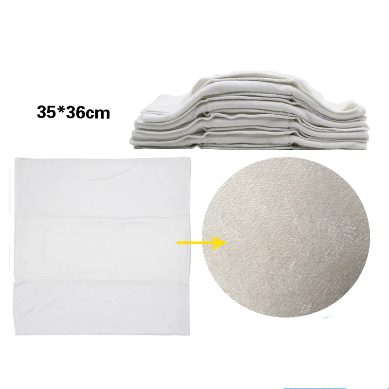 5 шт. 100% мягкие неотбеленные моющиеся бамбуковые вставки и быстро впитывающие