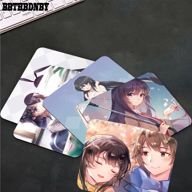 

BBTHBDNBY Bunny Girl Senpai Sakurajima Mai Gamer Speed Mice Retail Small Rubber Mousepad Top Selling Wholesale Gaming Pad mouse