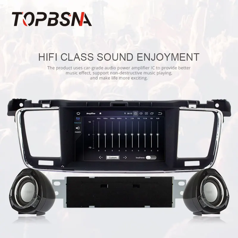 Автомобильный DVD-плеер TOPBSNA мультимедийная стерео-система на Android 10 с GPS Wi-Fi DSP для