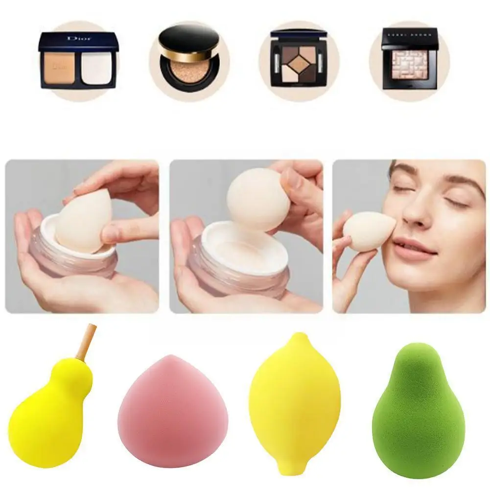 

Makeup Sponge Fruit Lemon Avocado Fragrant Pear Pull Makes Dry Big Water Egg And Makeup Puff Wet Soaking W4r7