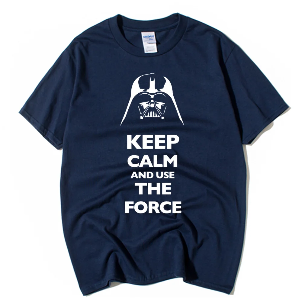 Звездные войны Дарт Вейдер цепь Keep Calm Use The Force хип-хоп Рок Мужская хлопковая