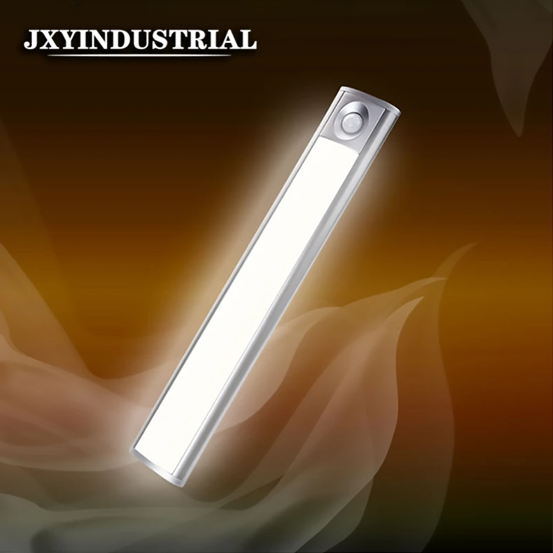 

Ultra-thin PIR Motion Sensor LED Under Cabinet Light USB Rechargeable Uniform Lighting Wardrobe Cupboard Closet Night Light