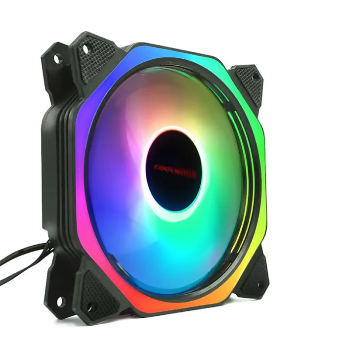 120 мм охлаждающий вентилятор RGB ПК охлаждающий вентилятор для компьютера ноутбук Бесшумная игровая подставка VDX99