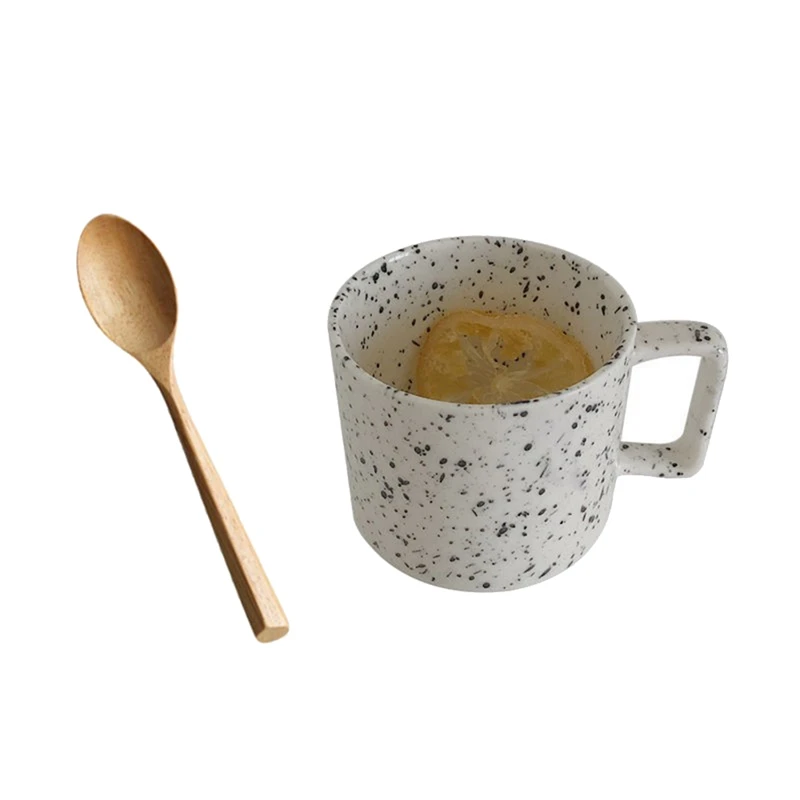

Ceramic Water Cup Girl Student Korean Style High-Value Coffee Cup Breakfast Cup