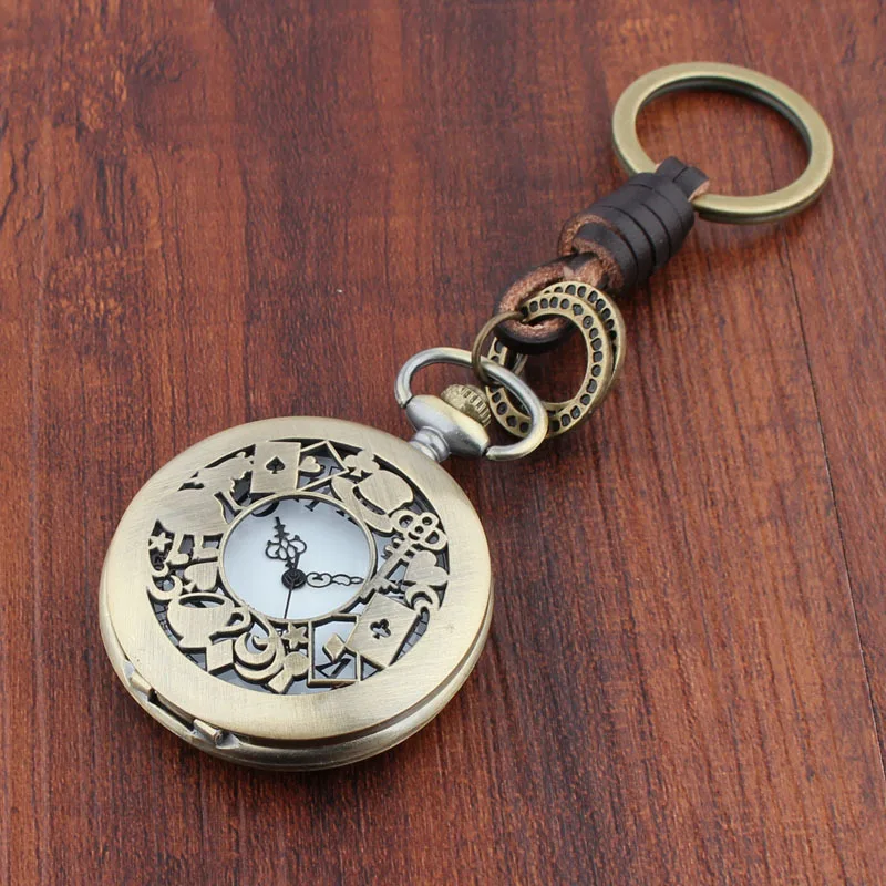 Брелоки для ключей большие размеры бронзовые карманные часы мужчин и женщин