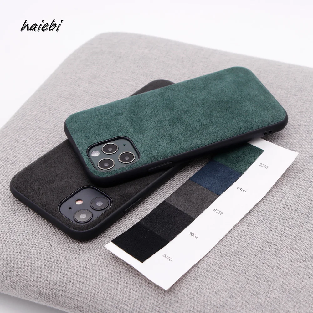 Чехол из итальянской алькантары для IPhone12 Pro Max 12 12mini роскошный чехол