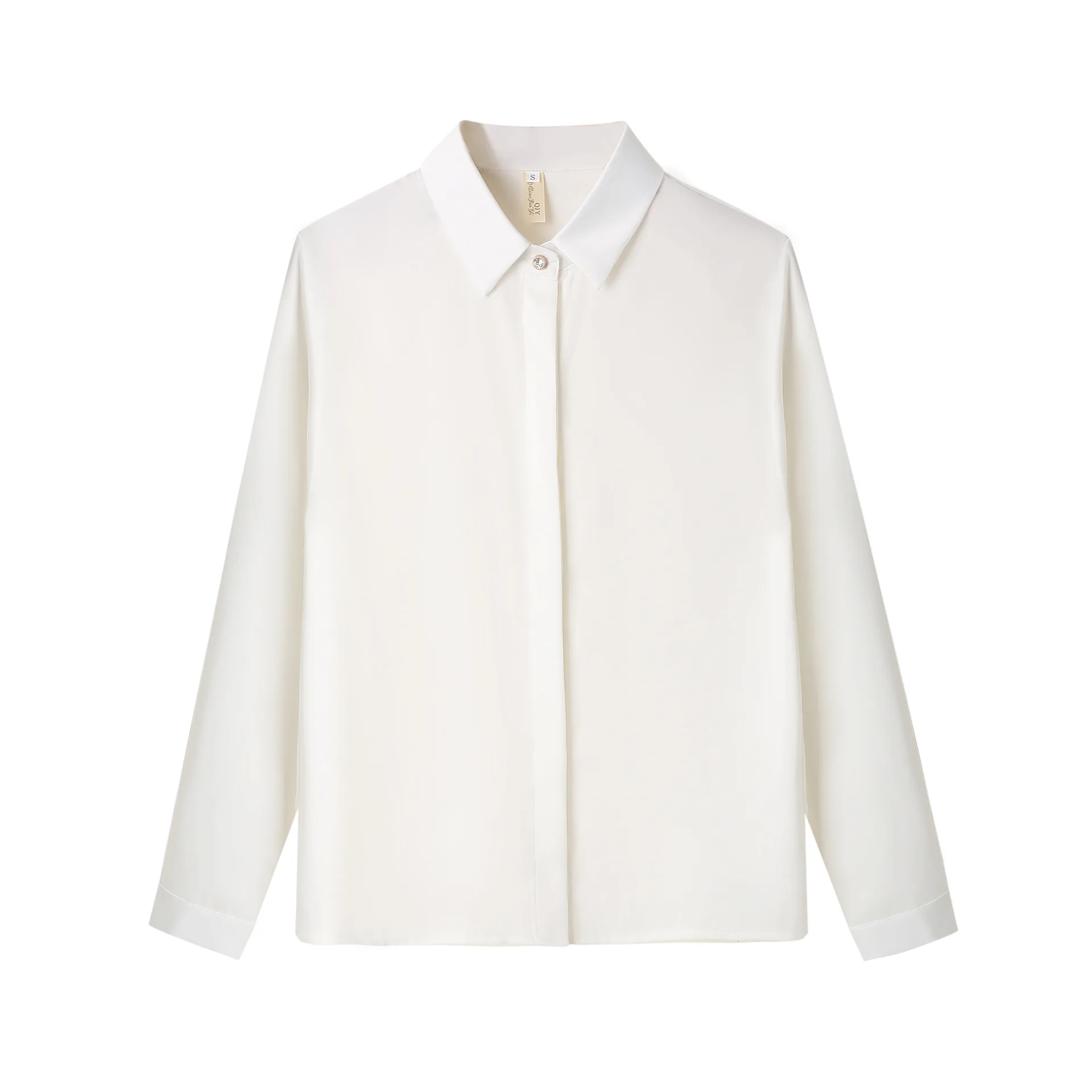 

white shirt women's feeling minority wear 2021 spring and summer new professional dress women's Quarter Sleeve Shirt