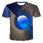 3D с трехмерной аппликацией в виде Графический повседневная детская футболка в клетку, с принтом, футболка для мальчиков с надписью Летняя мужская футболка с круглым вырезом, размера плюс, уличная одежда футболки