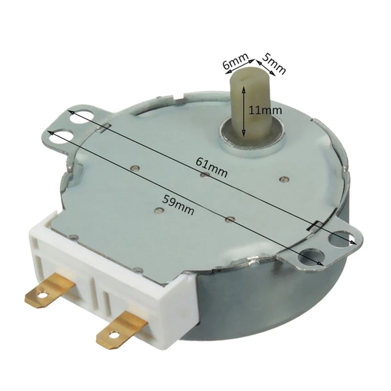 

AC 220V-240V 4RPM 4W Synchronous for TYJ50-8A7 Microwave Oven Swivel Tray Air Blower