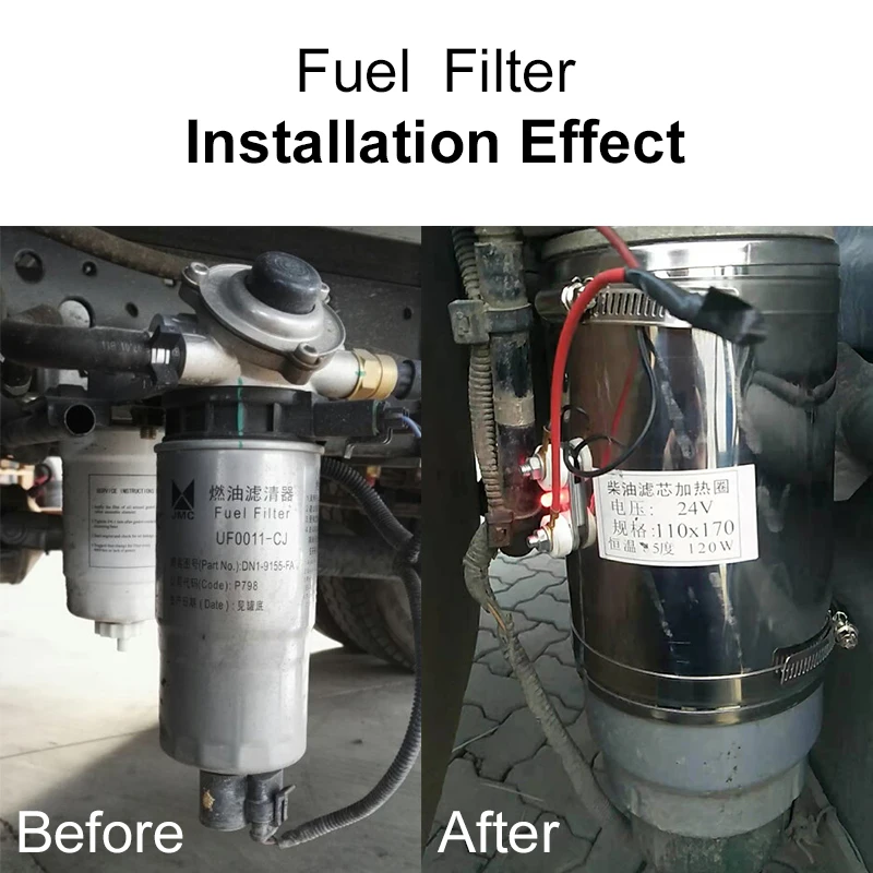 Автоматический нагреватель дизельного фильтра с постоянной температурой 120 Вт 12