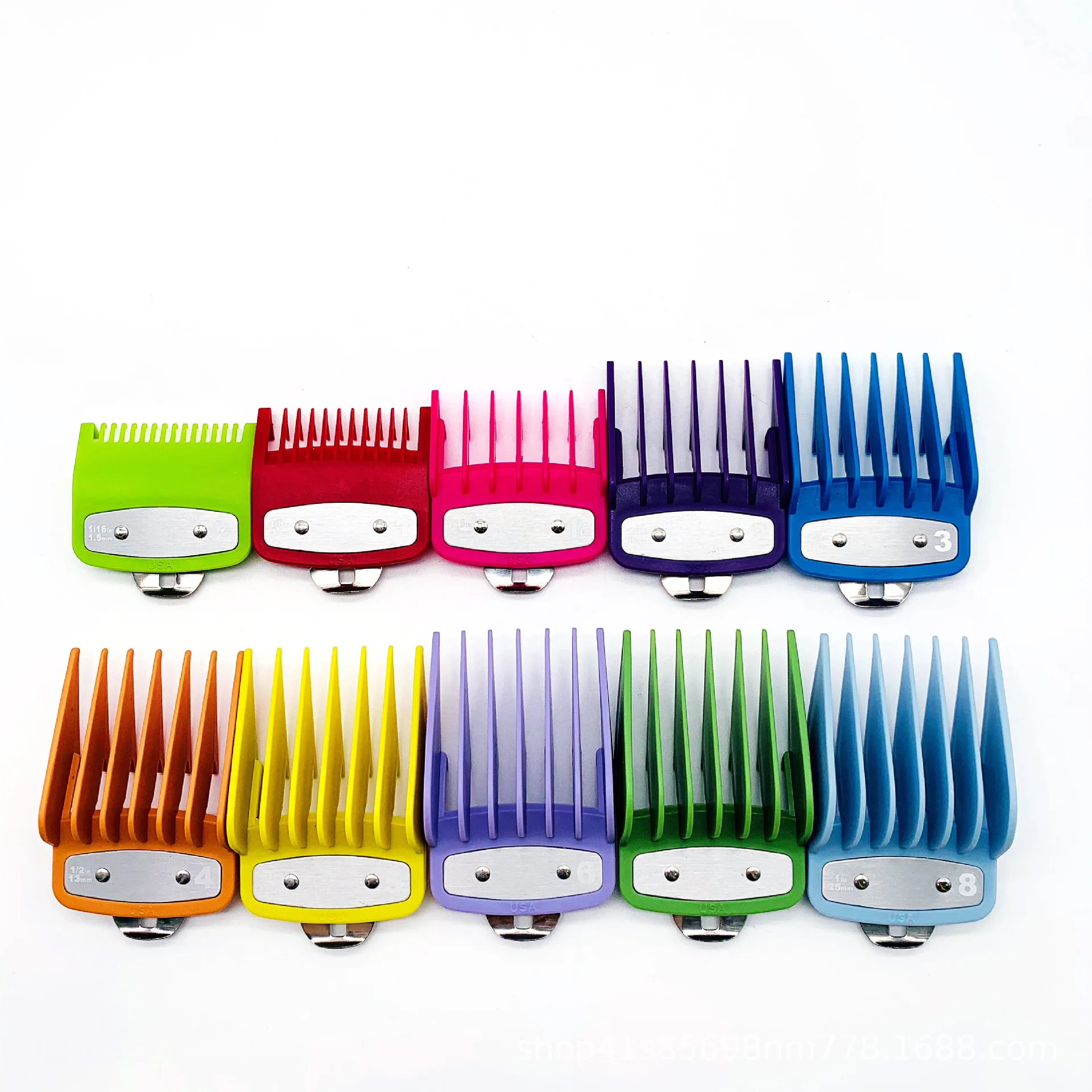 Цветная направляющая расческа разных размеров металлические гребни машинка для