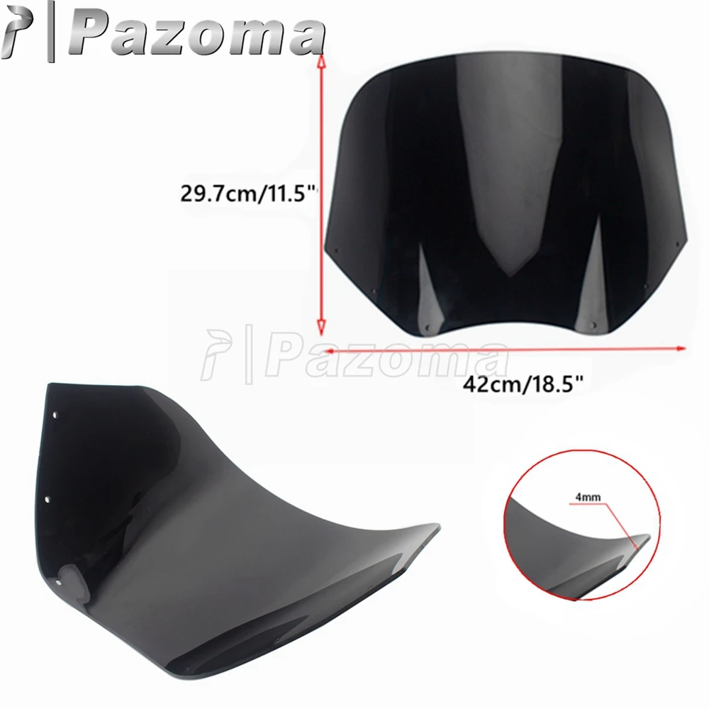 Накладка на лобовое стекло мотоцикла 15 дюймов 11 для Harley Dyna Low Rider Street Bob Super Glide FXD FXDL