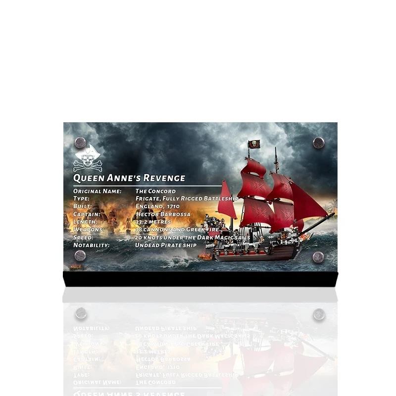 

The Display Acrylic Stand Brand For Pirates For 4195 The Queen AnnesING Toy RevengeEDING Model Building Blocks Diy Kids Toys