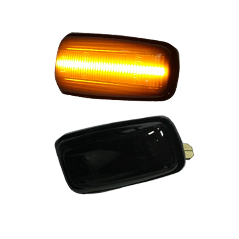 Черный Динамический светодиодный боковой маркер указатель поворота светильник