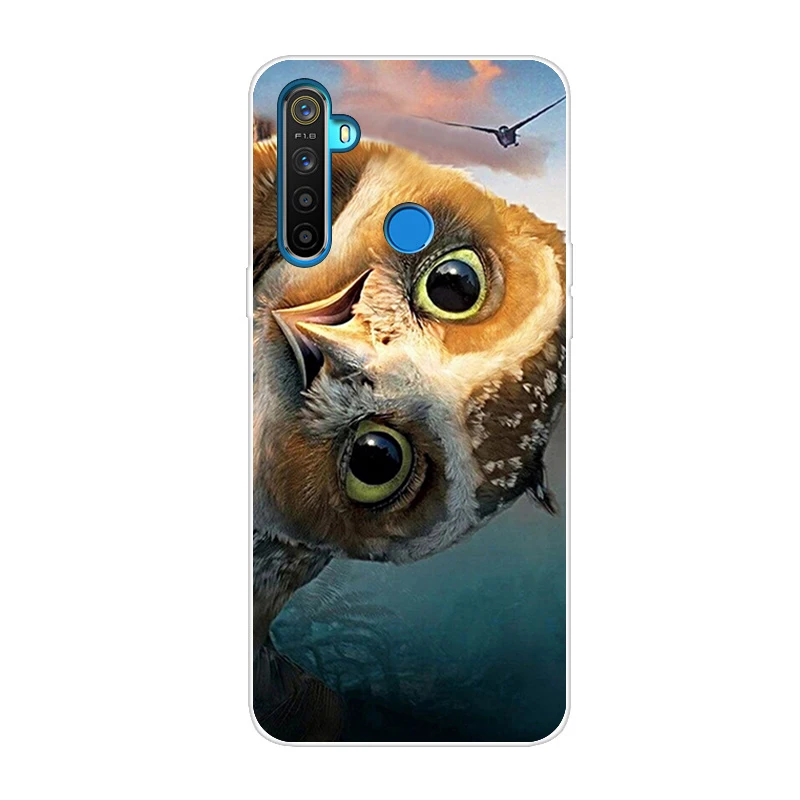 Силиконовый чехол для OPPO Realme 5 чехол милый Тигр мягкий ТПУ чехол для OPPO Realme Q задний Чехол Realme 5 Pro чехол для телефона s Capa