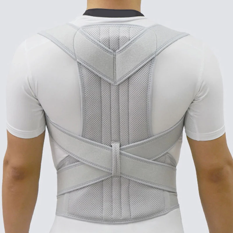 карсет для спины корректор осанки Серебряный Корректор сколиозный корсет