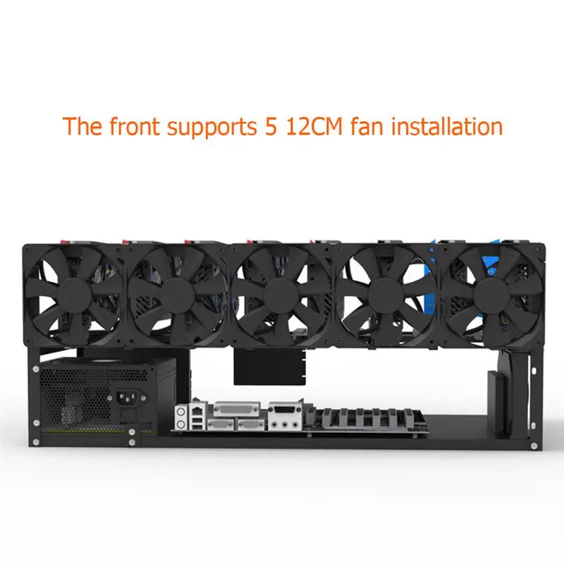 

Stackable Open Mining Rig Frame Mining ETH/ETC/ZEC Ether Accessories Tools for GPU Rig Frame Case Support 6 to 8 video cards